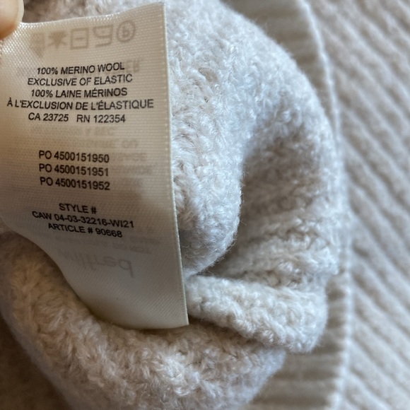 Aritzia Wilfred Cropped Merino Wool Sweater. Size L. NWOT - Picture 8 of 13